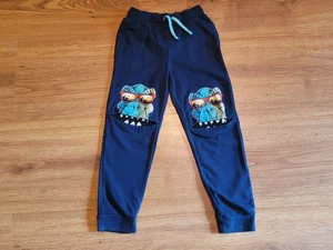 Navy Sweatpants w/Monster at Knees Boys Size 8 - Picture 1 of 3
