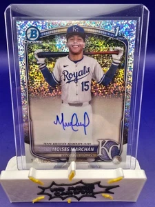 2025 Bowman Chrome Moises Marchan Speckle Auto /299 - Bild 1 von 2