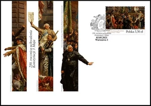 FDC – 230th Anniversary of the Adoption of the Constitution of May 3rd - 2021. - Picture 1 of 1