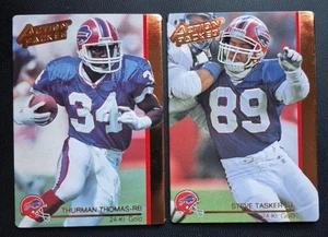 1992 Action Packed MDA Thurman Thomas $ Steve Tasker 24 KT GOLD lot Bills HOF - Picture 1 of 4