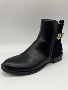 Tommy Hilfiger Women Rezin2 Black Ankle Boots Size 6M - Picture 1 of 9
