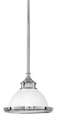 Colgante Hinkley Lighting 3122 Blanco Amelia Luz Única 11-1/2"W Foto 1 de 4