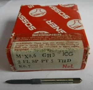 M3 x 0.6 Metric Tap Sossner HS GH3 Spiral Point 5 thread lead K0.7 - Picture 1 of 1