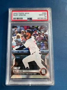 2022 MLB Topps Now Riley Greene MLB Debut #369 PSA 10 GEM MINT - Picture 1 of 1