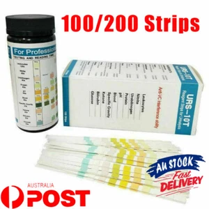 100-200 Strips URS-10T Reagent Urinalysis Strips 10 Parameters Urine Test Strips - Picture 1 of 5