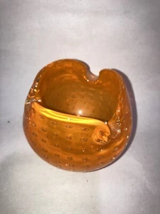 Lefton's Japan Orange Controlled Bubbles Bowl - Picture 1 of 4