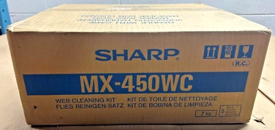 Box of 5 Genuine Sharp MX450WC / MX-450WC Fuser Web Cleaning Kit for MX-3500N — 第 1/3 张图片