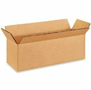100 12x4x4 Cardboard Paper Boxes Mailing Packing Shipping Box Corrugated Carton - Picture 1 of 5