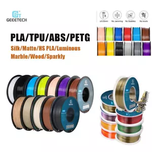 1kg 1.75mm Geetech 3D Printer Filaments PLA/PETG/TPU/Wood/Carbon Fiber/Silk PLA - Picture 1 of 163