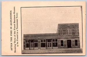 Postal K16/Alejandría Tennessee c1910 Fire Disaster Stores 49 - Imagen 1 de 4