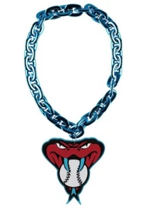 Arizona Diamondbacks MLB Fan Chain 3D Foam Necklace (SNAKE HEAD) 5 Colors! - Picture 1 of 1