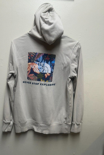 OFF WHITE Felpa con cappuccio The North Face Box NSE crema combinata donna piccola stampa floreale