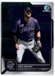 2022 Bowman Chrome #72 Kris Bryant Colorado Rockies - Picture 1 of 2