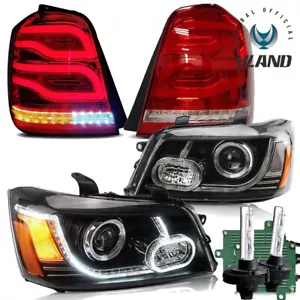 VLAND Led Headlights +Tail Lights+Bulbs Sets For Toyota Highlander SUV 2001-2007 - Bild 1 von 24