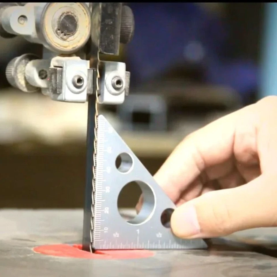 Machinist Carpenter's Right Angle Ruler Aluminum Square Height Measuring Tool - Image 1 of 4