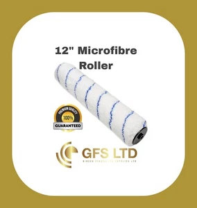 12" x 1.75"Microfibre Medium Pile Paint Roller Cover- High Quality-Smooth Finish - Picture 1 of 3