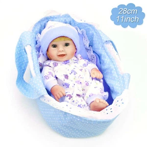 Silicone Reborn Baby Dolls Full Body Soft Vinyl Realistic Newborn Boy Doll Gift - Picture 1 of 12