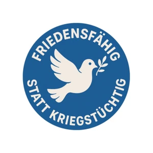 Aufkleber Friedensfähig statt kriegstüchtig Fr Auto Car-Sticker Vinyl wetterfest - Picture 1 of 2