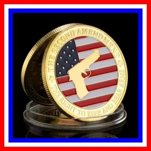 2nd Amendment Challenge Coin The Right To Keep And Bear Arms Kunststoffbehälter - Bild 1 von 9
