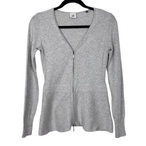 Cardigan CABI grigio salice doppia zip XS - Foto 1 di 12