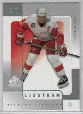 2000-01 UPPER DECK SP GAME USED NICKLAS LIDSTROM #24 DETROIT RED WINGS HOF