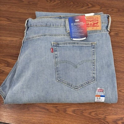 LEVI'S - Men's 541 Athletic Tapered Fit Jeans - 56 X 30 - Big Tall Stretch Light - Image 1 of 4