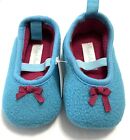 Ralph Lauren Baby Girl Shoes Size 4 Bayley Ballet Soft Slipper Shoes Blue/Pink