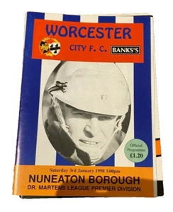 WORCESTER CITY V NUNEATON BOROUGH - 26.1.1988 - INKL. NEU ANGEORDNETER BEFESTIGUNGSEINSATZ - Bild 1 von 1
