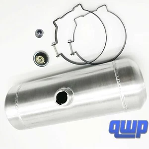 Round Spun Fuel Tank 4 Gallons 8"x20" Center Fill 1/4'' NPT Gas Tank For Hot Rod - Picture 1 of 8