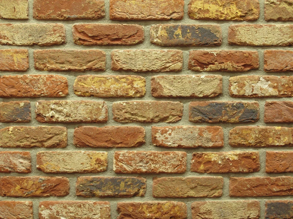 Retro-Handform-Klinker-Riemchen WDF Helgoland Antik rotbraun Backstein-Riemchen - Bild 1 von 3