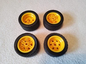 4 x NEW GENUINE LEGO TECHNIC 43.2 x 22ZR WHEELS & TYRES 6266380 4184286 - Picture 1 of 1