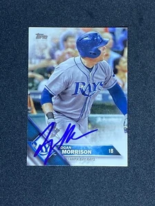 Logan Morrison Tampa Bay Rays Signed Auto 2016 Topps Card #469 ~ COA - Picture 1 of 3