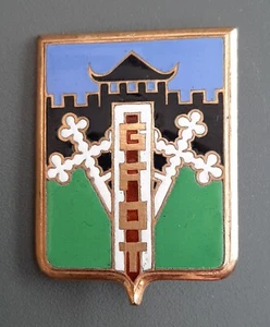 Insigne GFOT Indochine GARDE FRONTIERE Ouest Tonkin Gendarmerie ORIGINAL BADGE - Picture 1 of 2