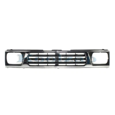 For 93-96 Mighty Max Pickup Truck Front Grille Assembly Chrome Shell w/Bezels - Изображение 1 из 4