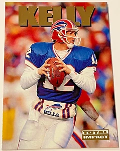 1992 Skybox Total Impact Football GOLD JIM KELLY, Buffalo Bills Insert SP-1 - Bild 1 von 2