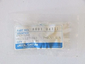 JEOL 7mm Molybdenum Disc Aperture no 8001 34311, UB121127(01) - Picture 1 of 3