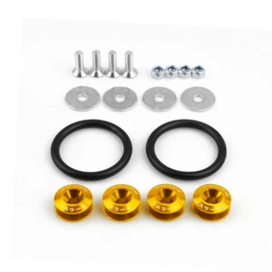 JDM Quick Release Fasteners Bumper Holders Front Rear Trunk Band Fender Clip Kit - Picture 1 of 20