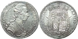 Florenz - Pietro Leopoldo Di Lorena - Francescone 1783 Ag g. 27,3 RAR Mir381/2 - Bild 1 von 1