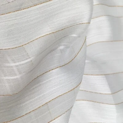 1 meter X 1.48 meter Crinkled Satin Chiffon Gauze Crepe Gold Yarn Chiffon Fabric - image 1 of 4