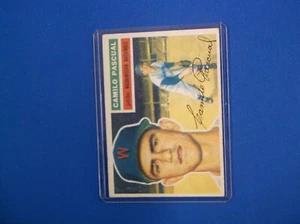 1956 Topps Baseball # 98 Camilo Pascual EX + - Picture 1 of 2
