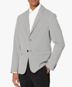 THEORY Men's Black White Houndstooth Clinton 2-Button Blazer Suit Coat Jacket 42 - Picture 1 of 7