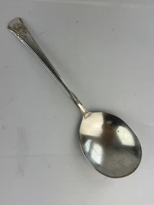 WM Rogers Silverplate Flatware Vintage Mountain Rose Serving Spoon - Picture 1 of 3