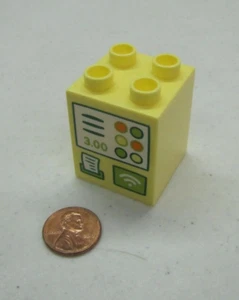 Lego Duplo BANK ATM DRIVE THRU GAS PUMP STATION STORE RECEIPT TELLER Block - Picture 1 of 3
