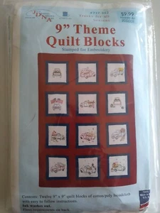 JDNA Quilt Blocks Trucks for All Seasons 9 x 9 Cross Stitch Embroidery # 737 882 - Bild 1 von 3