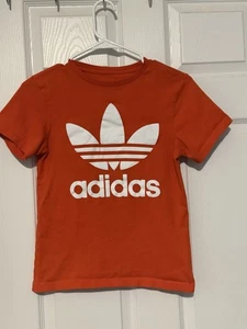 Camisa Adidas Niños Mediana Naranja Manga Corta Ropa Activa Entrenamiento Gimnasio - Imagen 1 de 3