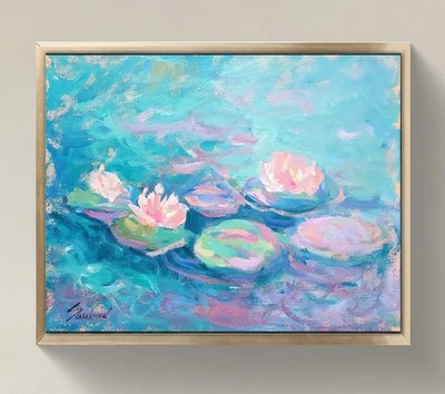 Pintura impresionista original sobre lienzo de 14x11 pulgadas - Firmada por el artista Foto 1 de 4