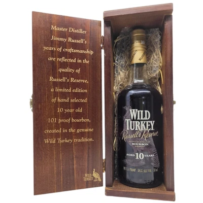 Wild Turkey 10 Year Old Russell’s Reserve 101 Proof Kentucky Bourbon Whiskey - image 1 of 2
