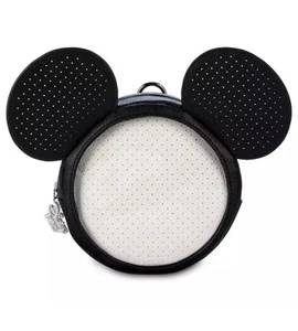 Disney Parks Pin Trading Mickey Mouse Black Pin Bag Accessory Pouch, No Strap! - Picture 1 of 17