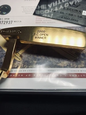 Scotty Cameron Gold Plated 2000 B. C. Open , Brad Faxon Laguna 2.5 - Image 1 of 4
