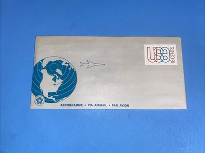 UC48 WORLD AIRPLANE AEROGRAMME  AIRMAIL 18c  ENVELOPE - Image 1 of 3